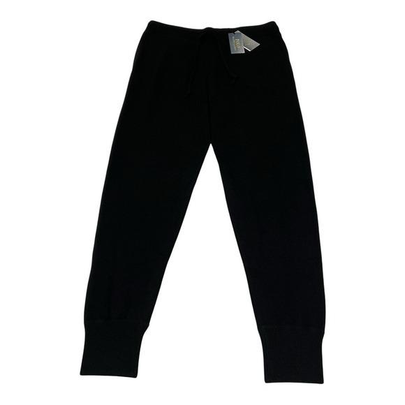 NWT Polo Ralph Lauren Women's Washable Cashmere Jogger Pants Black S MSRP $398 - Picture 1 of 16